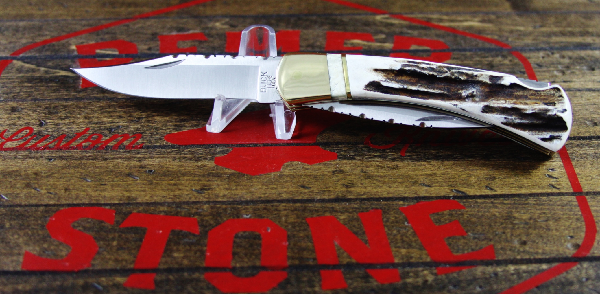 110 Stag Ivory Double Blade file work - 7