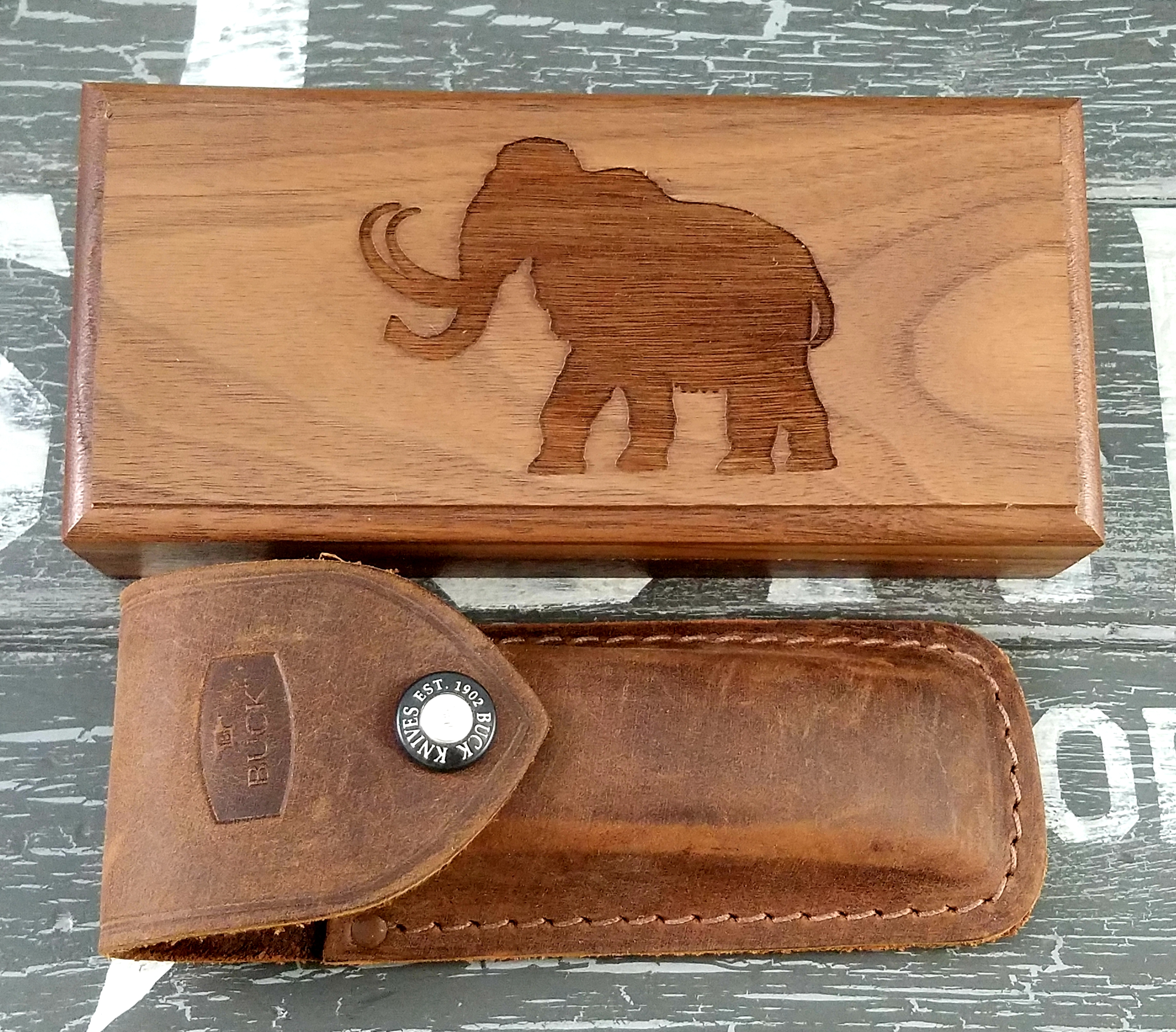 Customized Buck 110 Motorcycle Series Stone Knifeworks 1 Stone Knifeworks