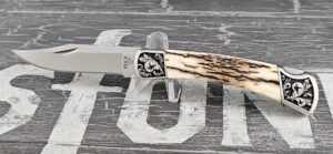 Customized Buck Knife 110 Folding Hunter Mammoth Edition 3