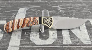 Customized Buck Knife 113 Woolly Mammoth Tooth 2