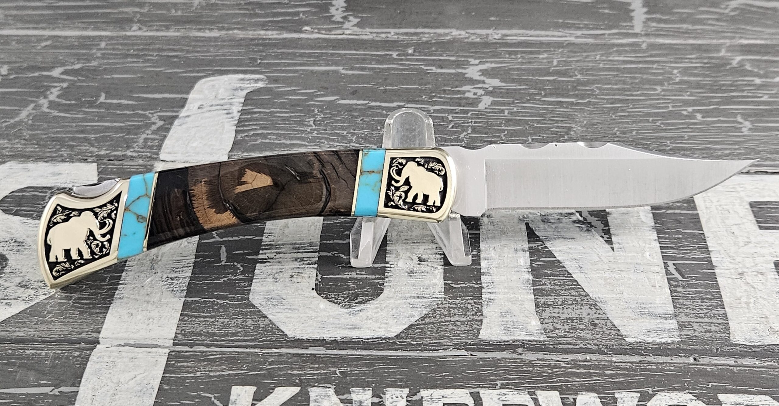 Customized Buck Knife 110 Folding Hunter Mammoth Edition 4 - Image 5