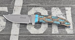 Customized Buck Knife Gen 5 Skinner Turquoise Cholla Cactus