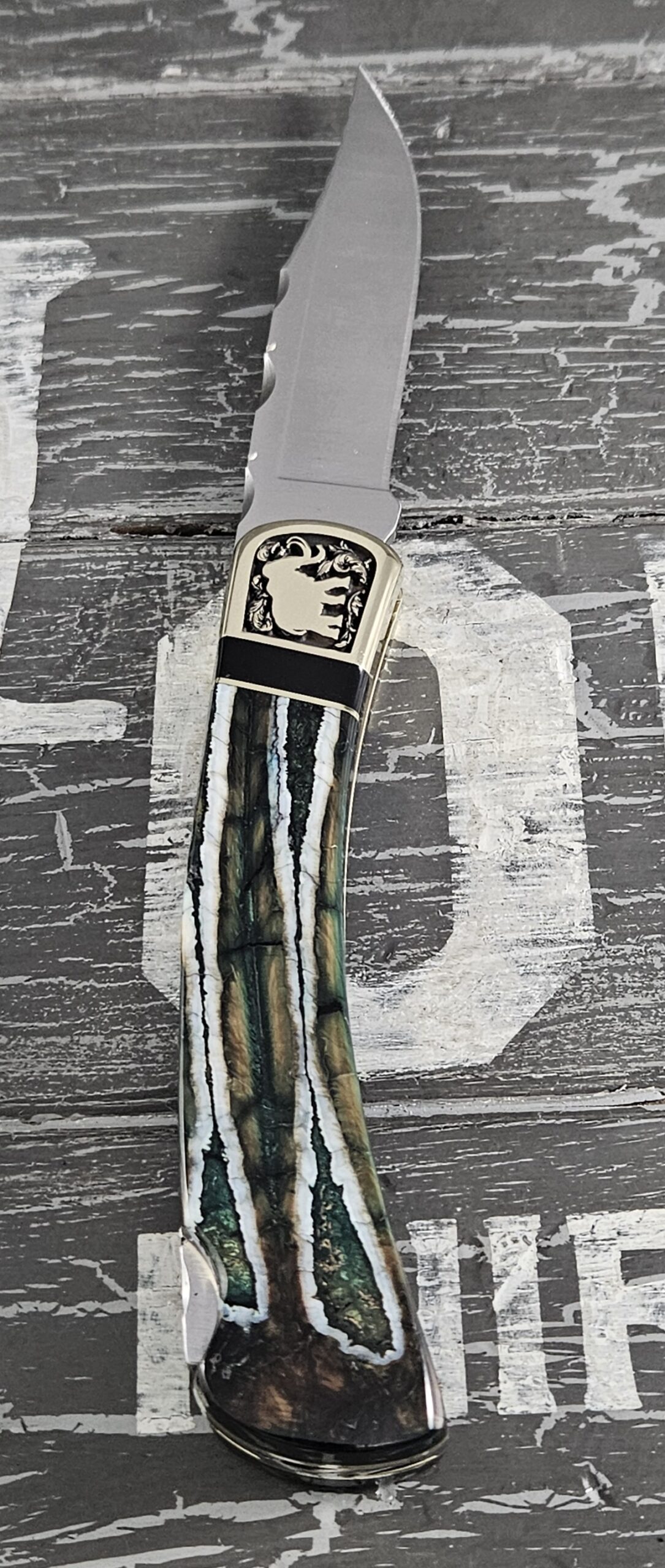 Customized Buck Knife 110 Folding Hunter Mammoth Edition 5 - Image 7