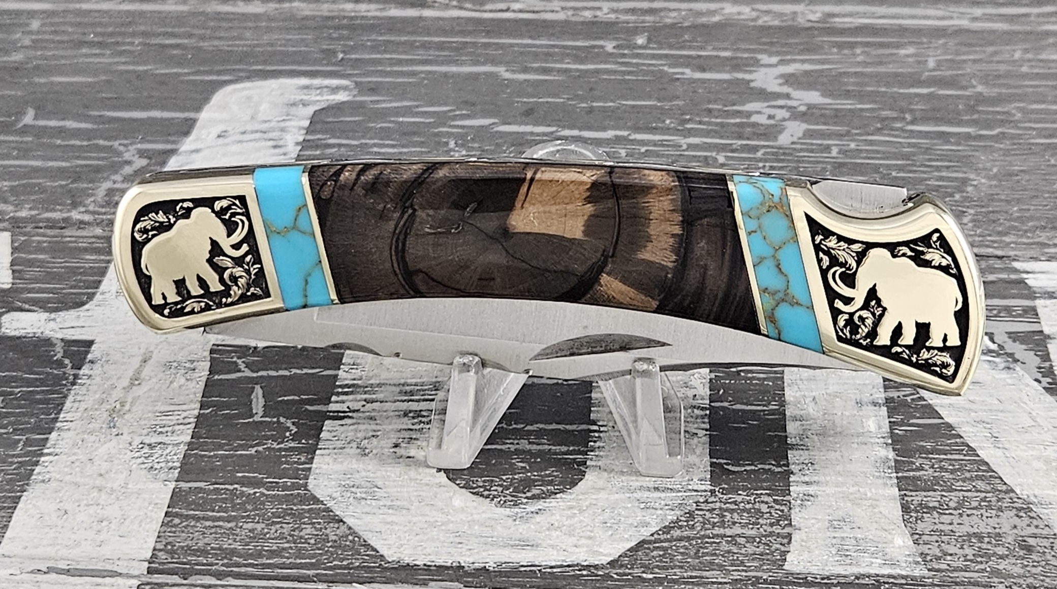 Customized Buck Knife 110 Folding Hunter Mammoth Edition 4 - Image 7