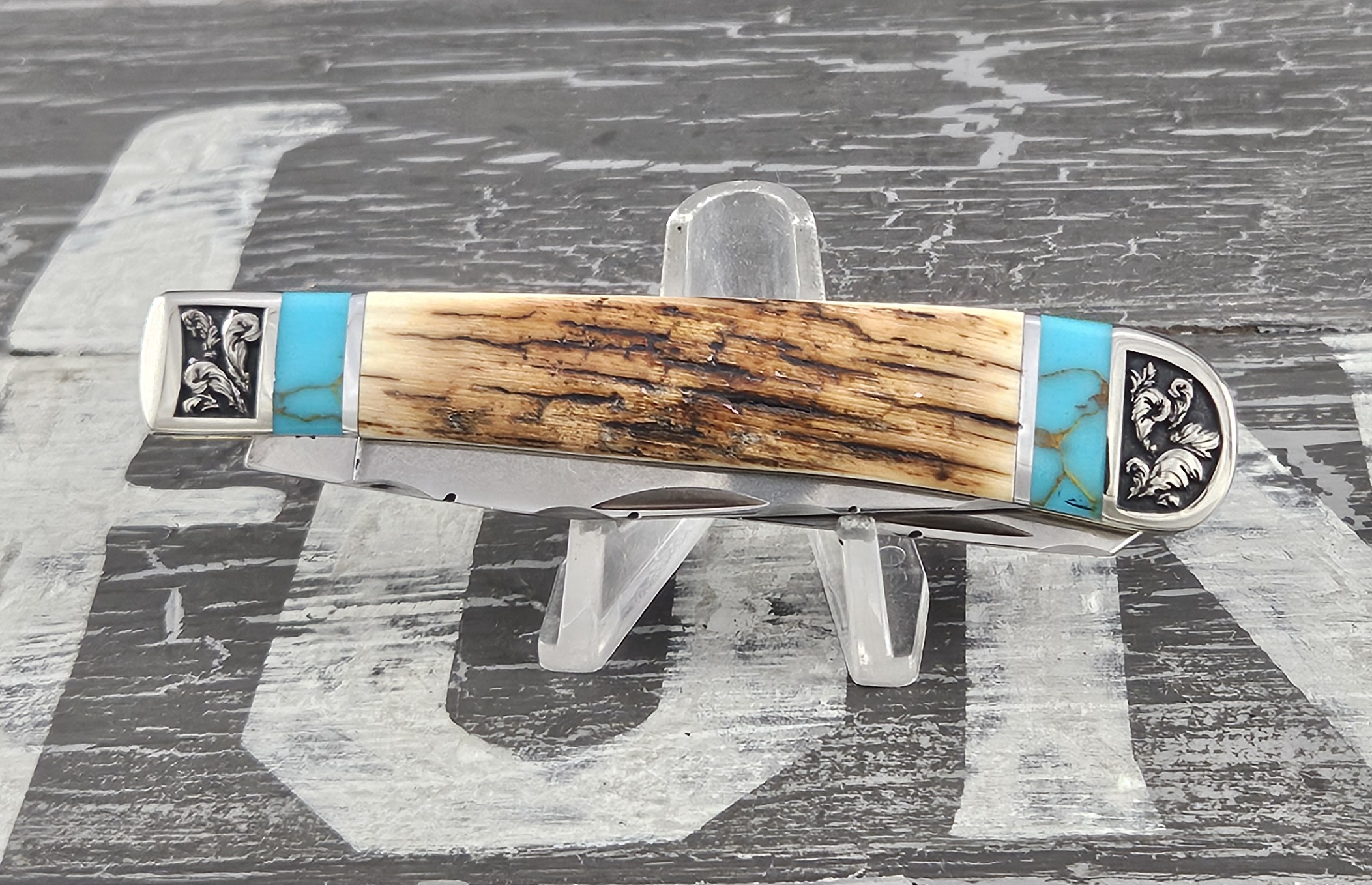Customized Trapper Texas Edition Turquoise Woolly Mammoth Bark - Image 2