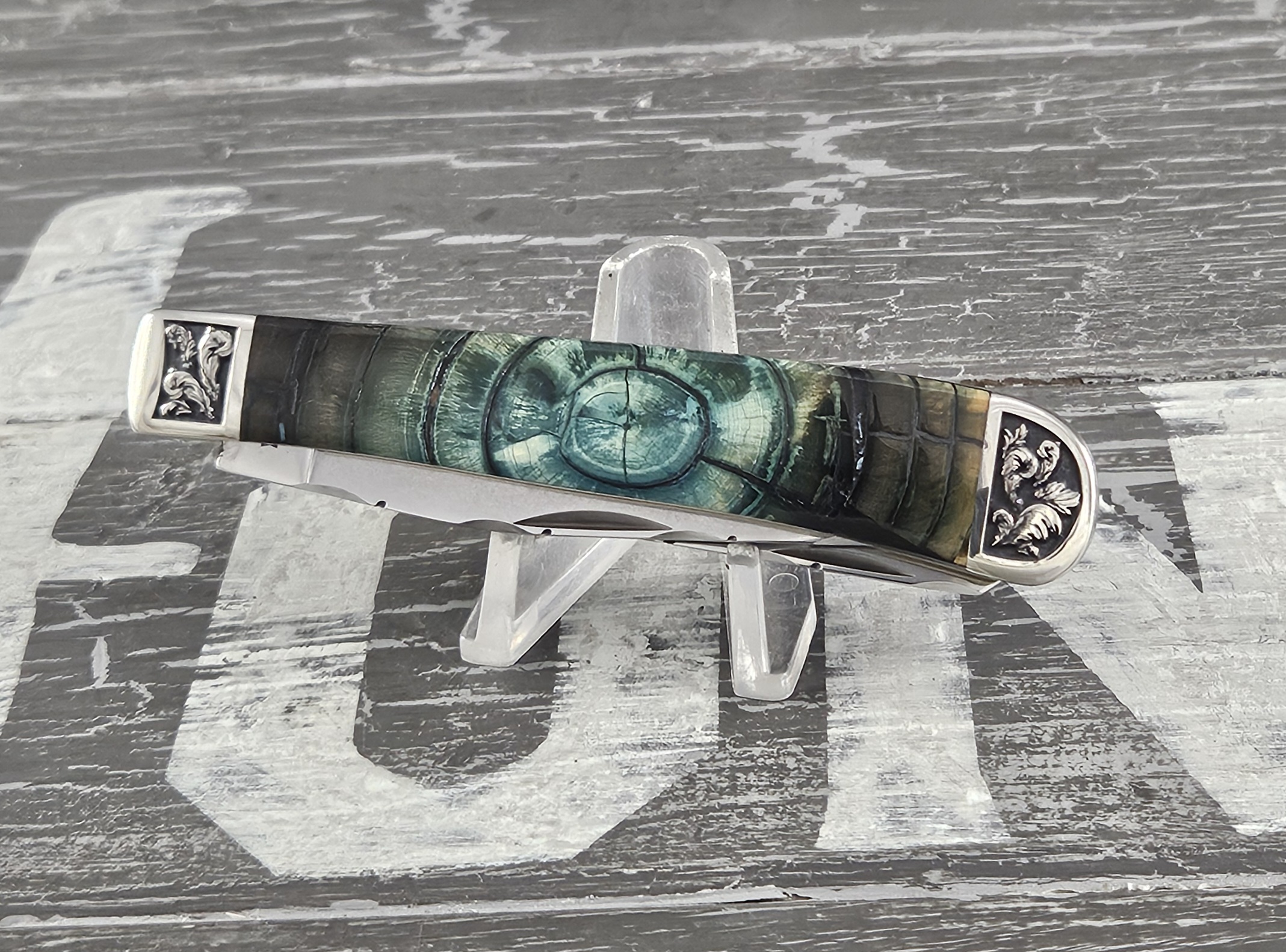 Customized Trapper Texas Edition Turquoise Woolly Mammoth End Cut - Image 2