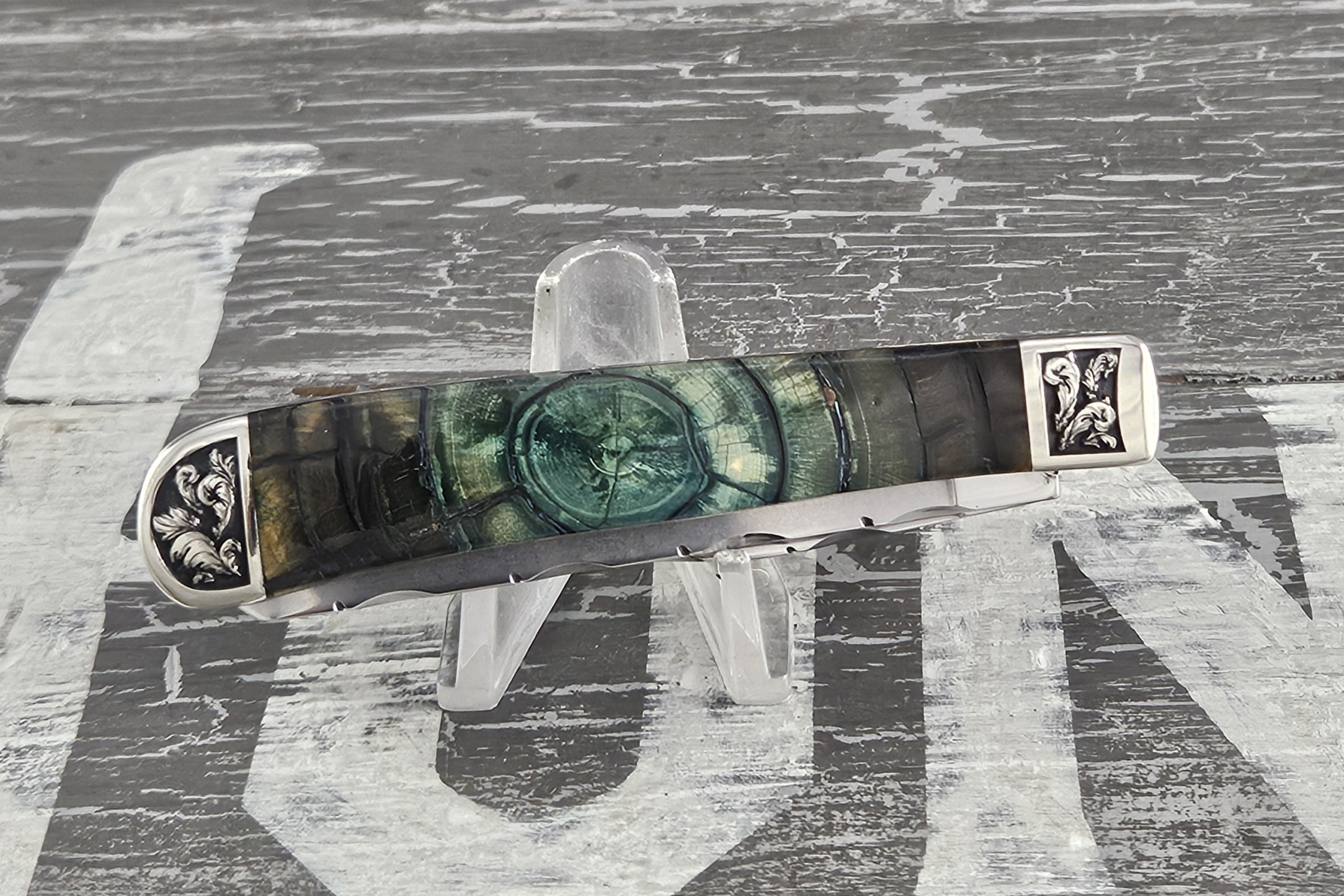 Customized Trapper Texas Edition Turquoise Woolly Mammoth End Cut - Image 3