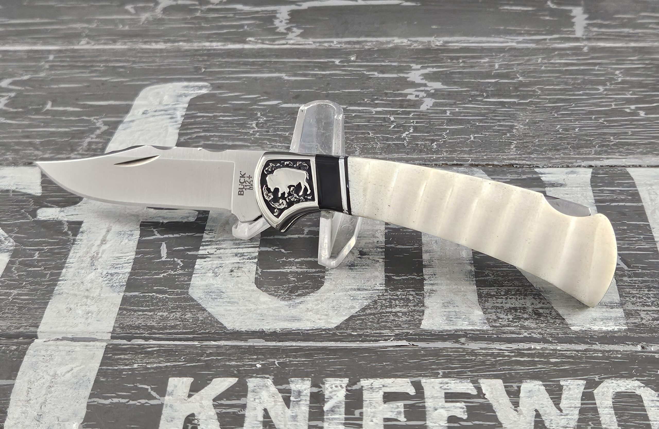 Customized Buck Knife 112 Buffalo Edition