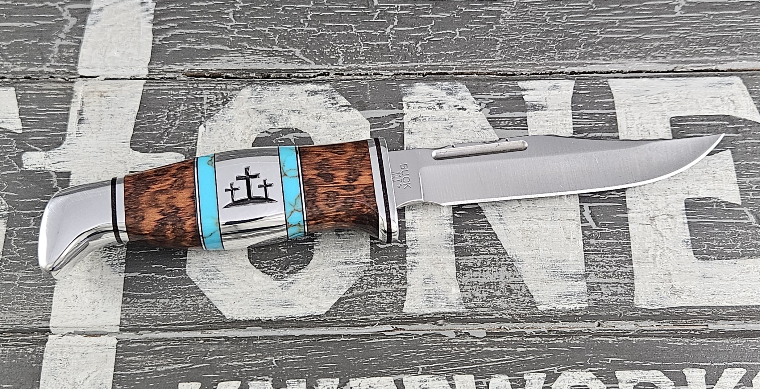 Customized Buck Knife 117 Brahma Cross Series - Image 5